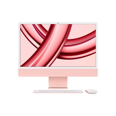 APPLE AiO računalo iMac 24 / Apple M3 8C CPU i 10C GPU, 24", 4480 x 2520, 8 GB RAM, 256 GB SSD, macOS, roza